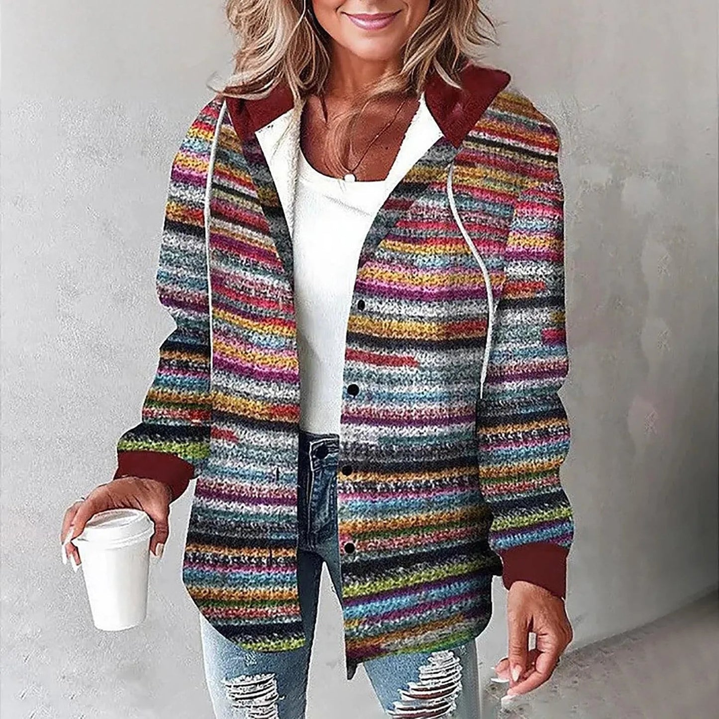 Variant image for Anna™ – Dames Vest met Warme Capuchon voor Ultieme Herfst Comfort-31