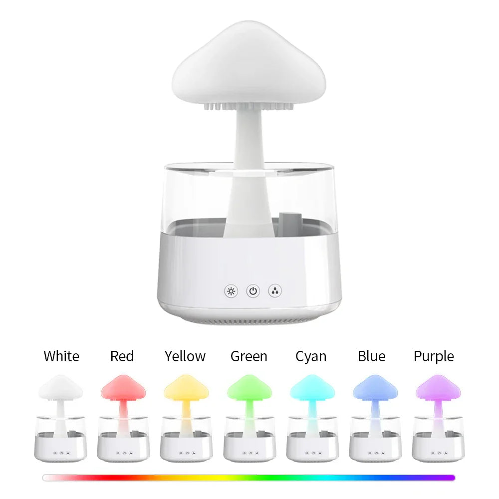 Aromadiffuser met Kleurrijk Licht en Regen Effect