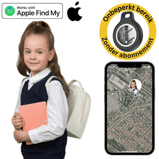 SafeLoop™ – GPS Tracker Kinderen Zonder Abonnement, Nauwkeurige Realtime Tracking