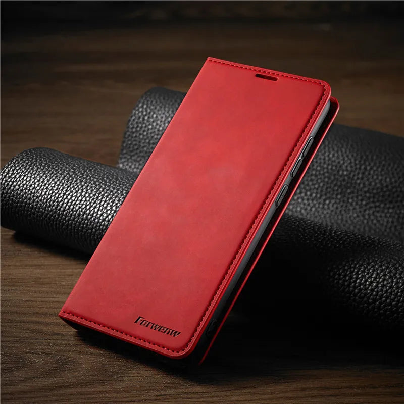Leren iPhone Hoes Magnetisch Beschermhoes Premium Kwaliteit