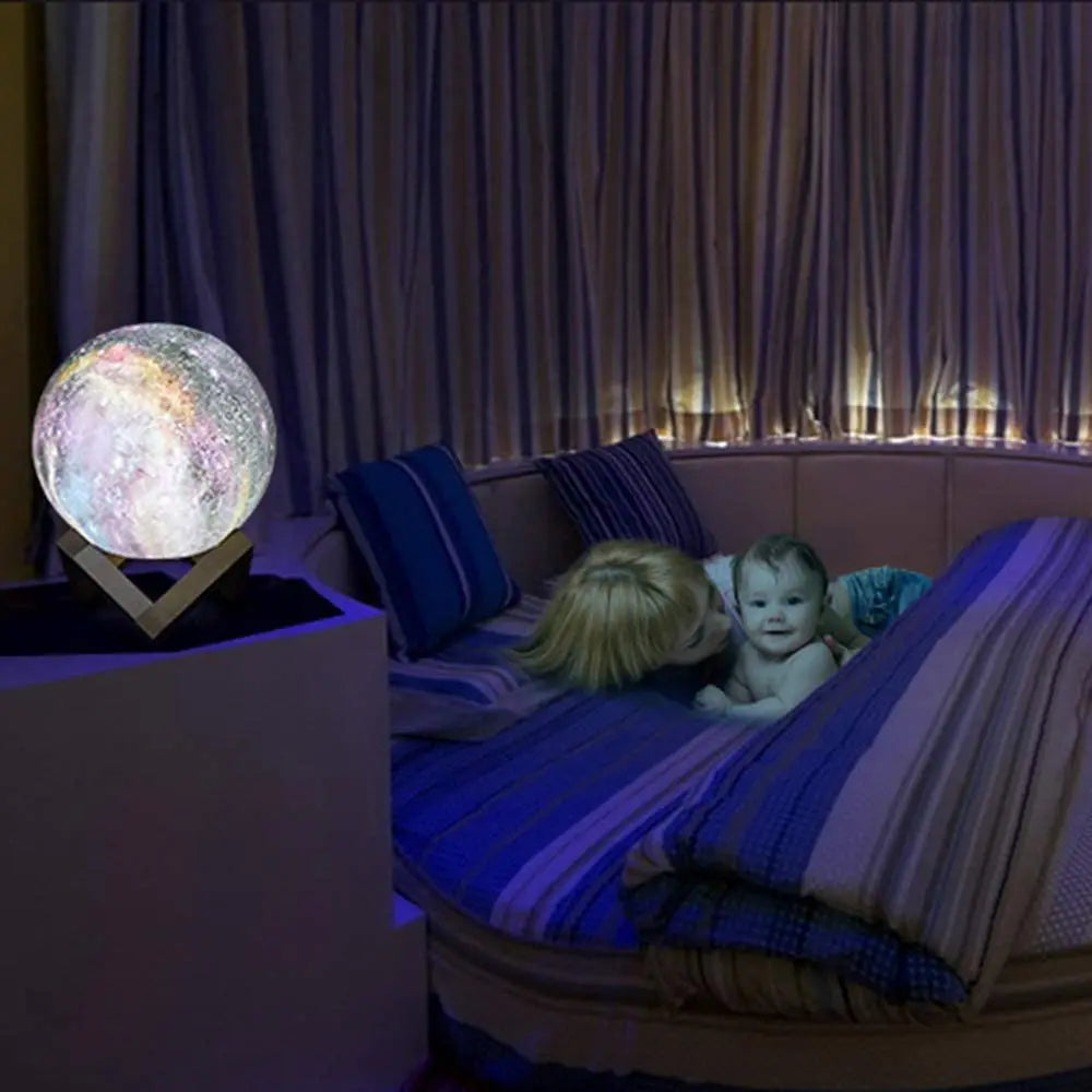Maanlicht Lamp 3D met Aanraken en Afstandsbediening