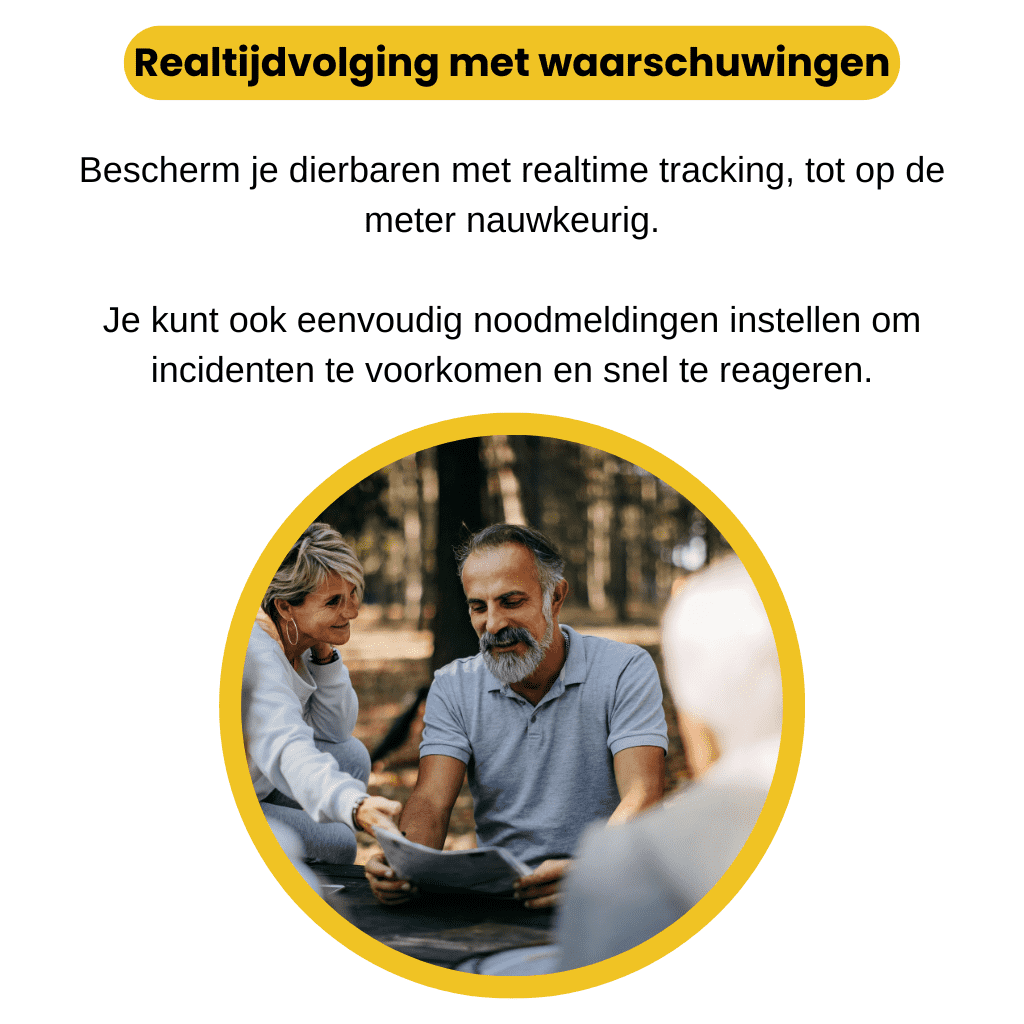 Senio™ – GPS Tracker Personen Zonder Abonnement met Realtime Locatie & Zonealarm