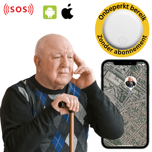 Senio™ – GPS Tracker Personen Zonder Abonnement met Realtime Locatie & Zonealarm