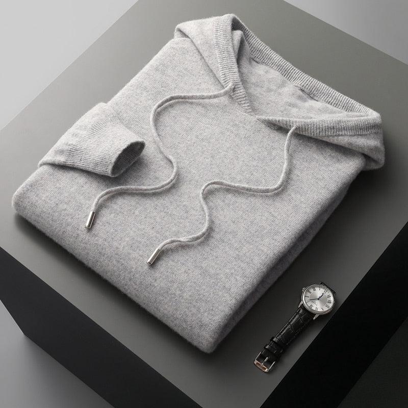 Merino Wol Hoodie Warm en Waterafstotend