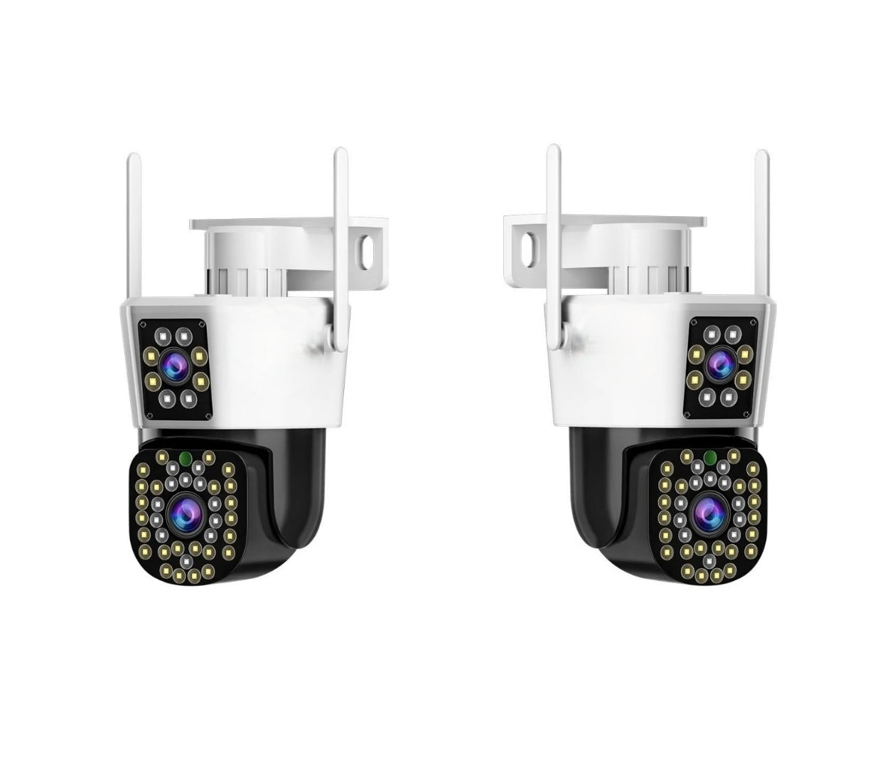 ShieldSight - Set van 2 beveiligingscamera's met dubbele lens | 6MP HD, kleuren nachtzicht en bewegingsdetectie 3