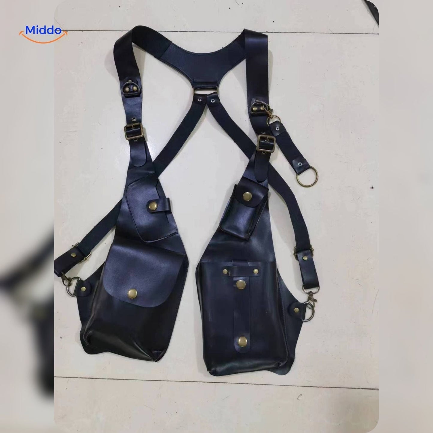 Leren Schouderholster Retro Stijl Veelzijdig