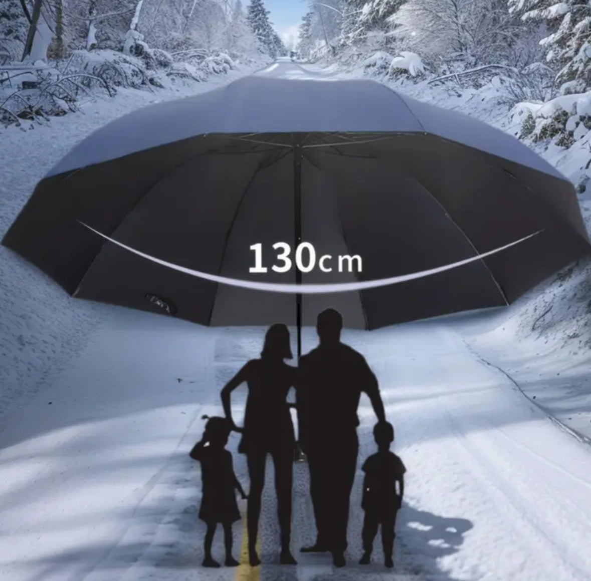 StormGuard XXL Paraplu – Opvouwbare 3-Persoons Paraplu met Wind- en UV-Bescherming 5