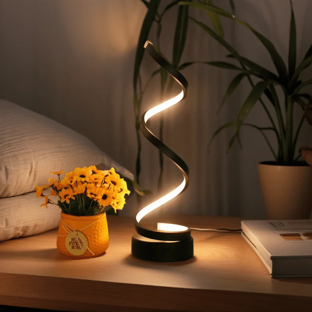 LED Tafellamp Dimbaar Modern Spiraalvorm