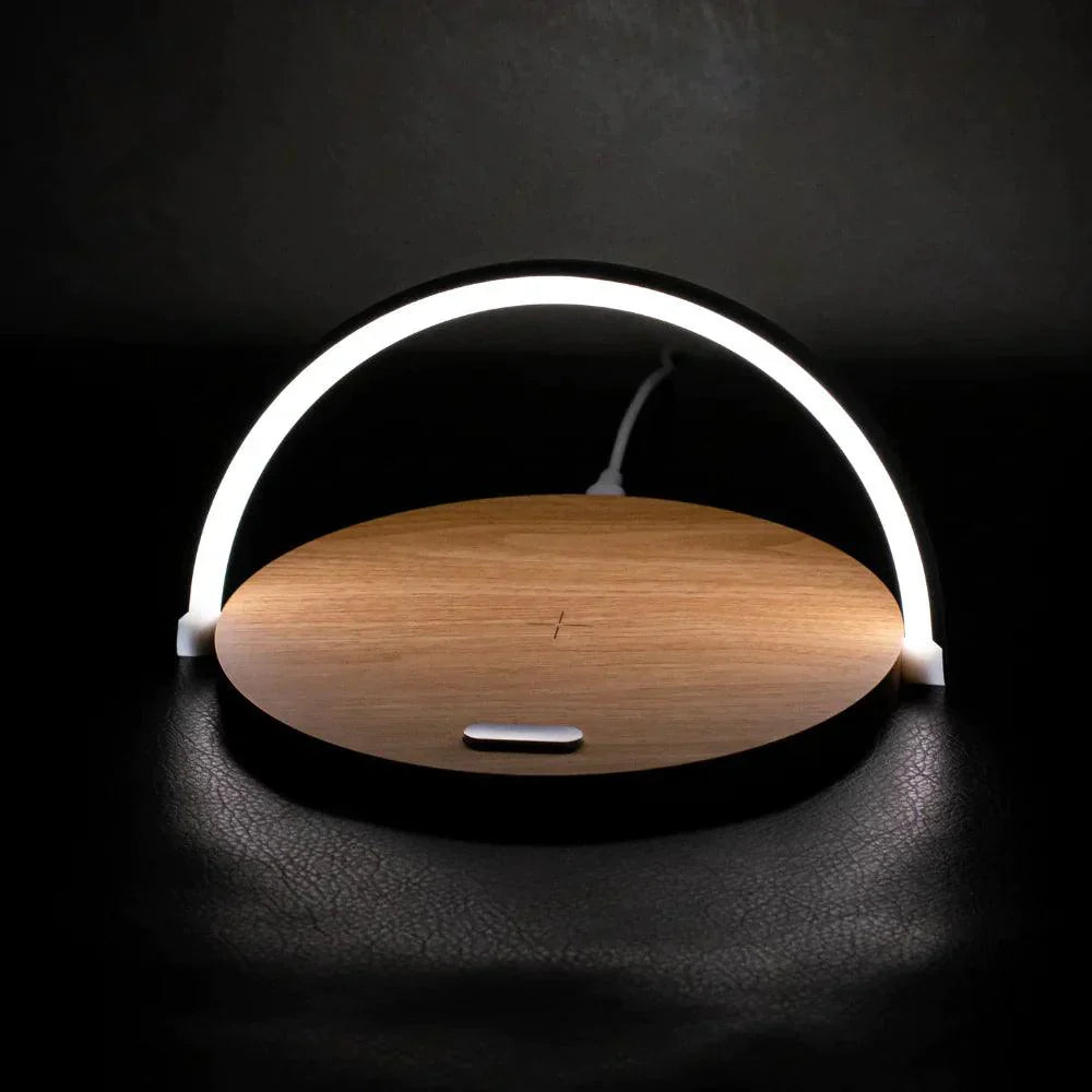 Draadloze Oplaadlamp voor Telefoon met LED Verlichting