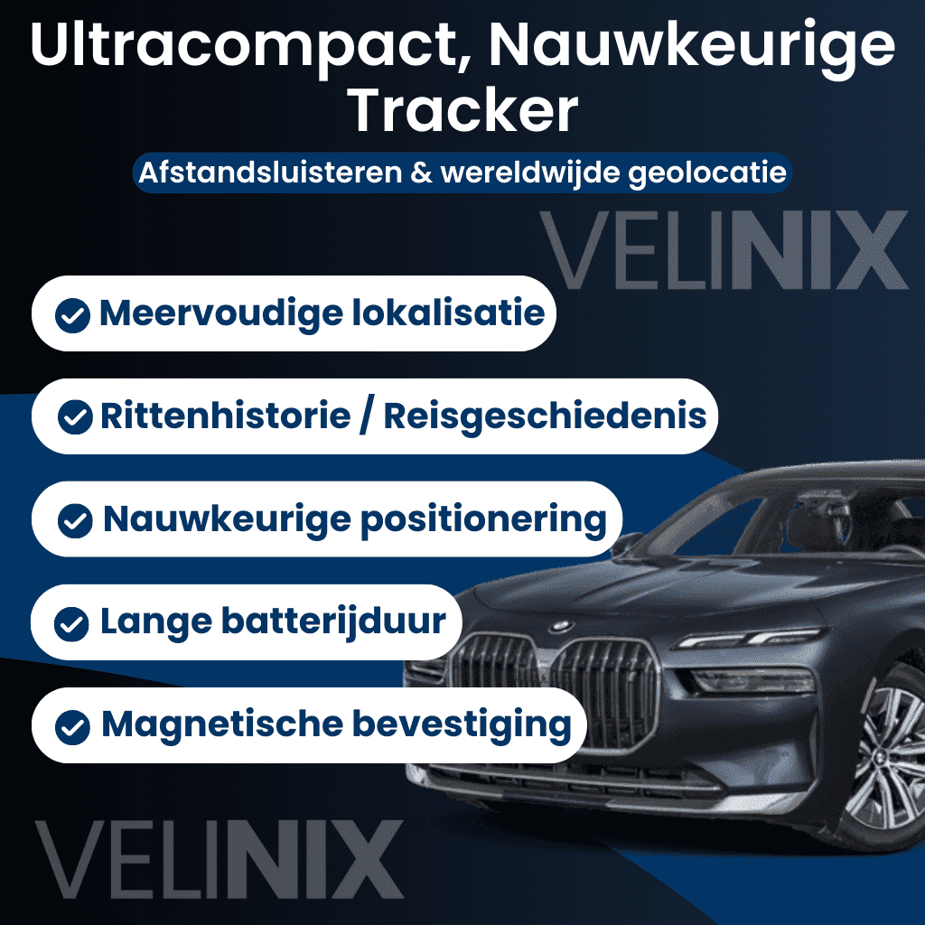 Velinix™ – Auto GPS Tracker Zonder Abonnement, Precieze Tracking
