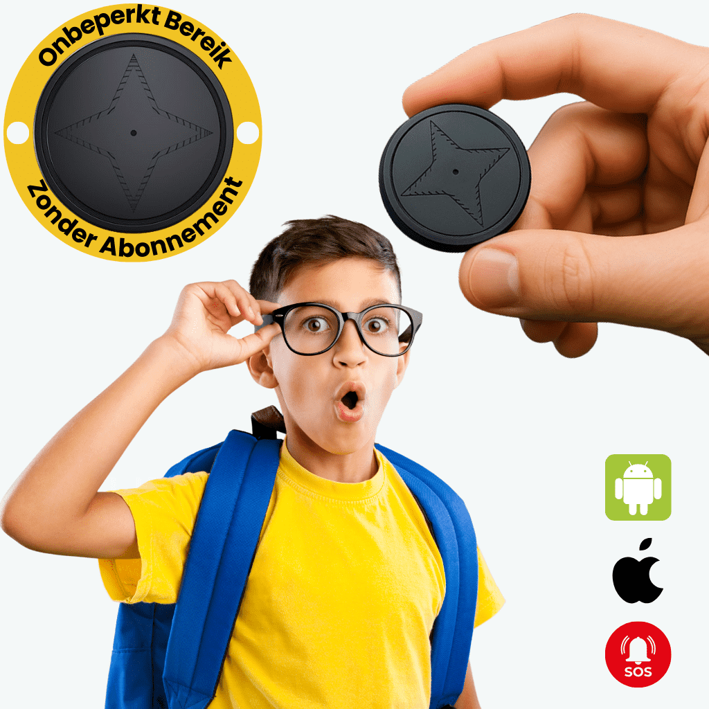 Velinix™ – GPS Tracker Kinderen Zonder Abonnement, Compact & Nauwkeurig
