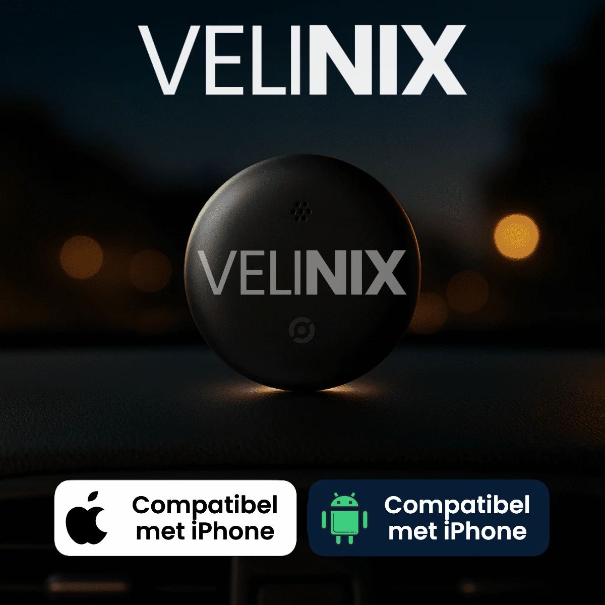 Velinix™ – GPS Tracker Personen Zonder Abonnement, Compatibel met Android & iOS