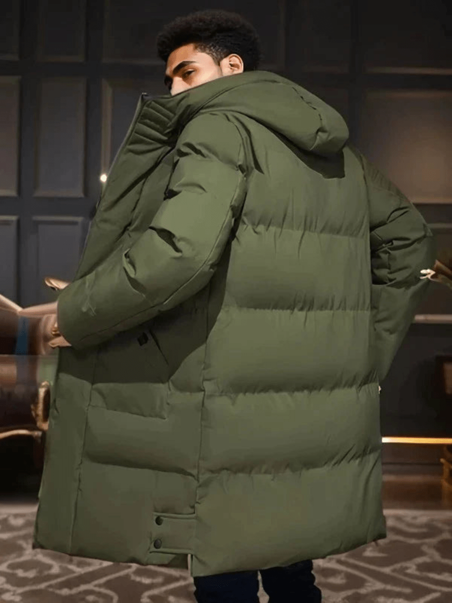 Warme Waterdichte Parka Lange Gevoerde Jas voor Vrouwen en Mannen