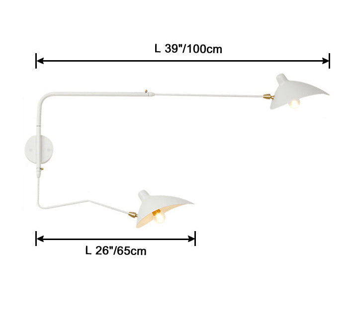 Wandlamp Verstelbaar Met 2 Armen Modern Design