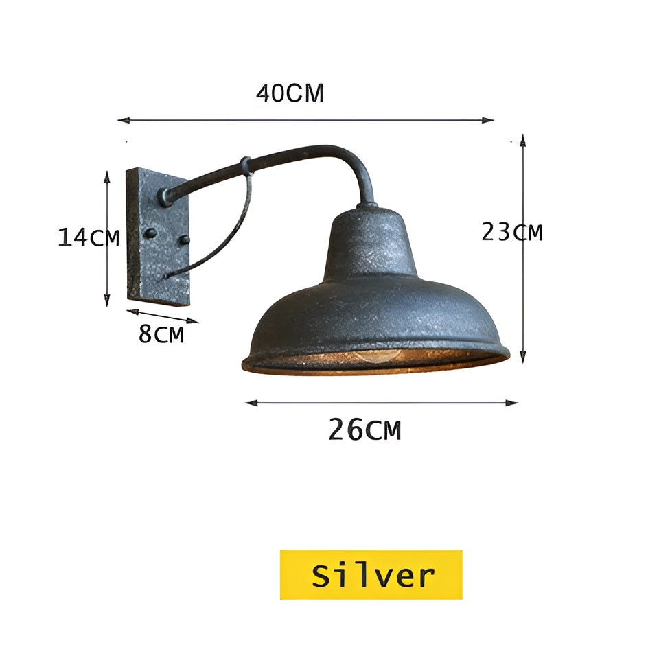 IJzeren Wandlamp Rustiek Vintage Stijl Buitenverlichting