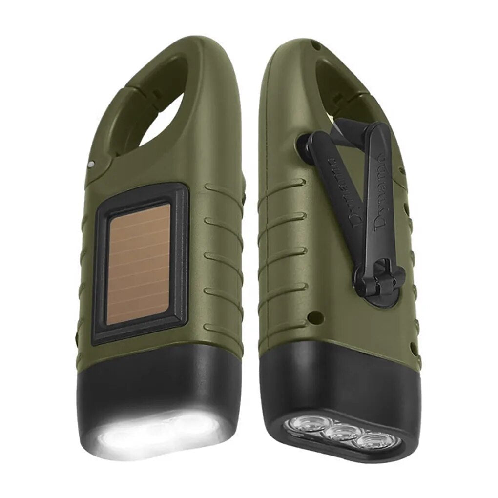 Waterproof Zaklamp Zonne-energie met Handmatige Oplading
