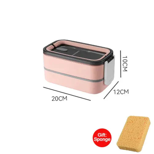 RVS Lunchbox 2-Lagen Bento Doos