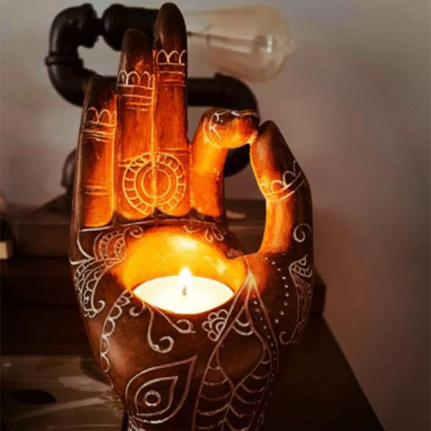 Boeddha Kaarsenhouder Zen Decor voor Serene Sfeer