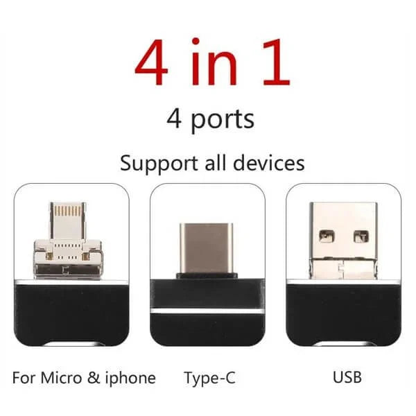 USB Flash Drive 4 in 1 Met USB C en OTG
