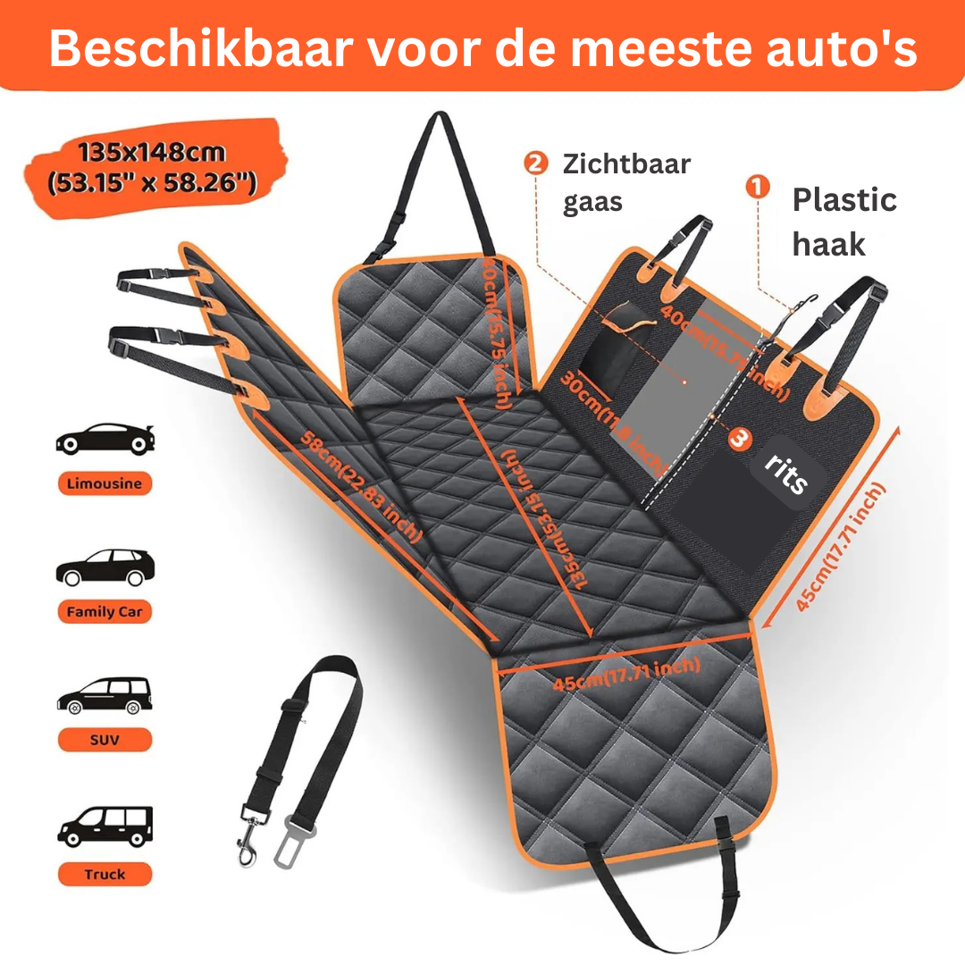 Hondenautohoezen Waterproof SnugRider Pro voor Auto