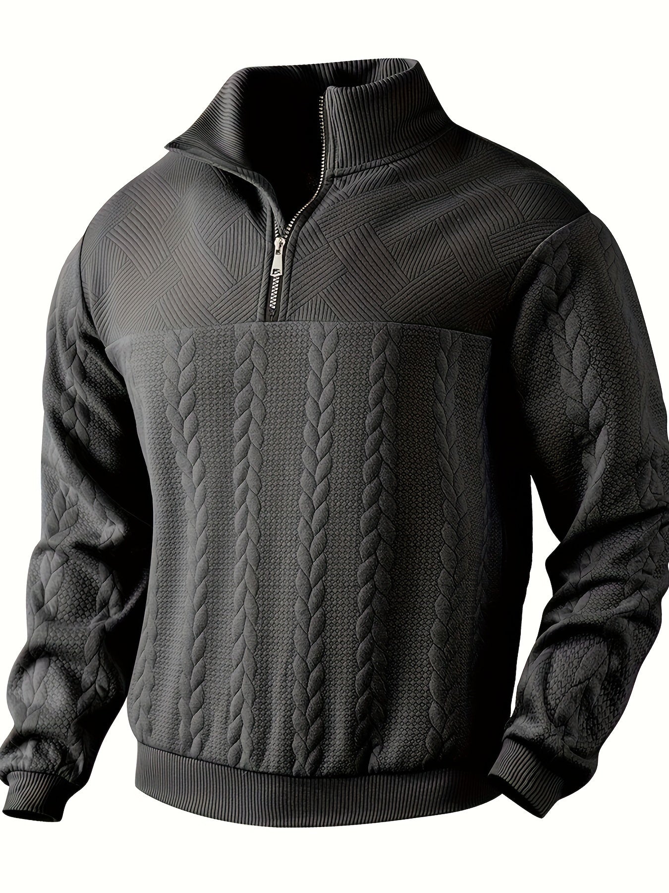 Herenpullover met Rits Vintage Stijl Victor