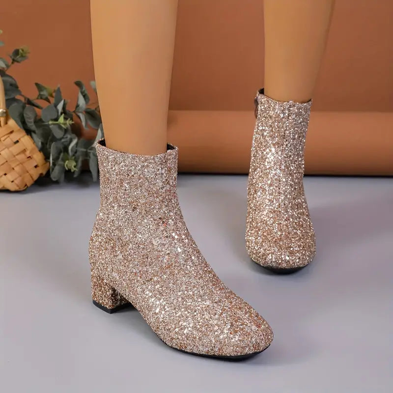 Glitter Laarzen | Feestelijke Glanzende Danslaarzen voor Vrouw