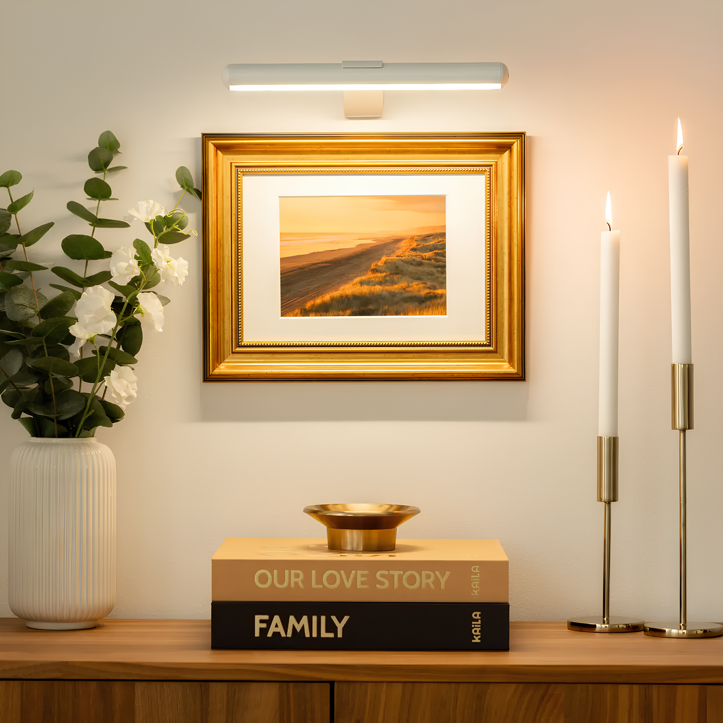 LED Schilderijverlichting Draadloos Dimbaar met Afstandsbediening