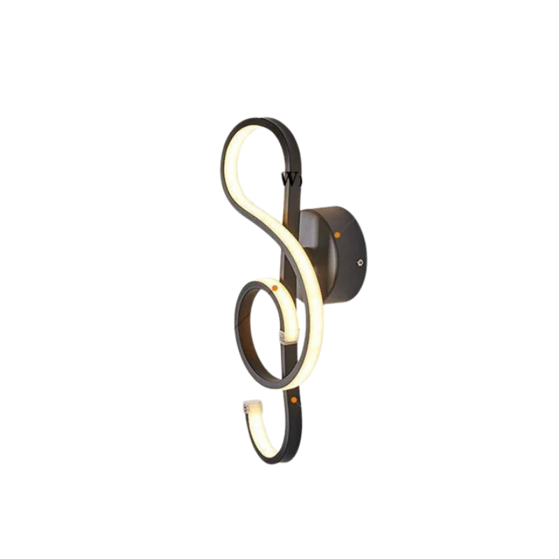 Wandlamp Moderne LED Design Muzieknoten
