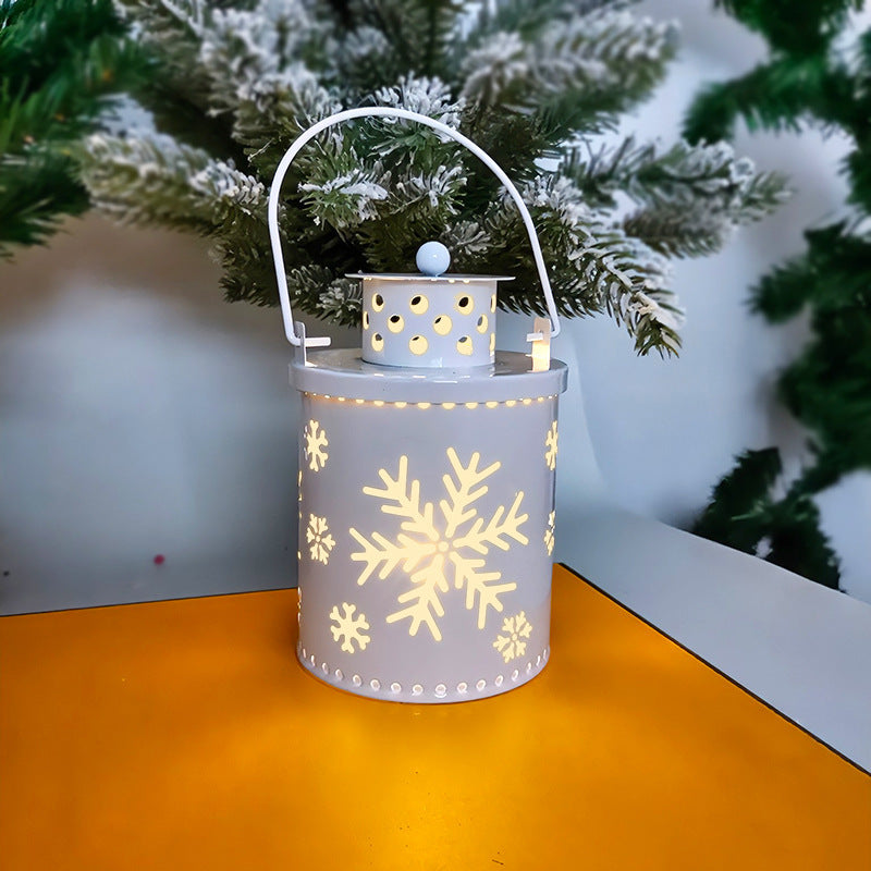 Kerstkaars LED Flikkerend Licht IJzeren Decoratie voor Binnen