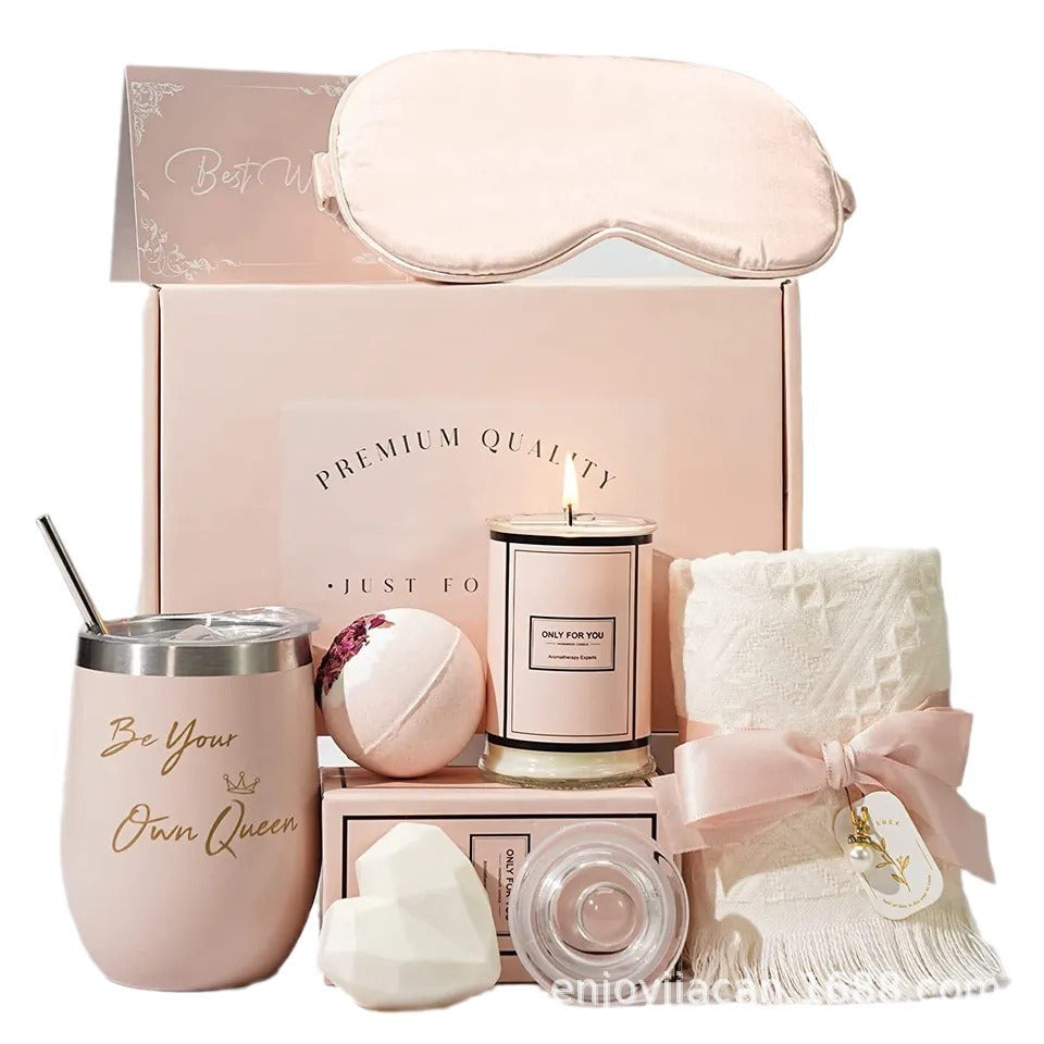 Luxueuze Badgeschenkset met Geurkaars en Zeep