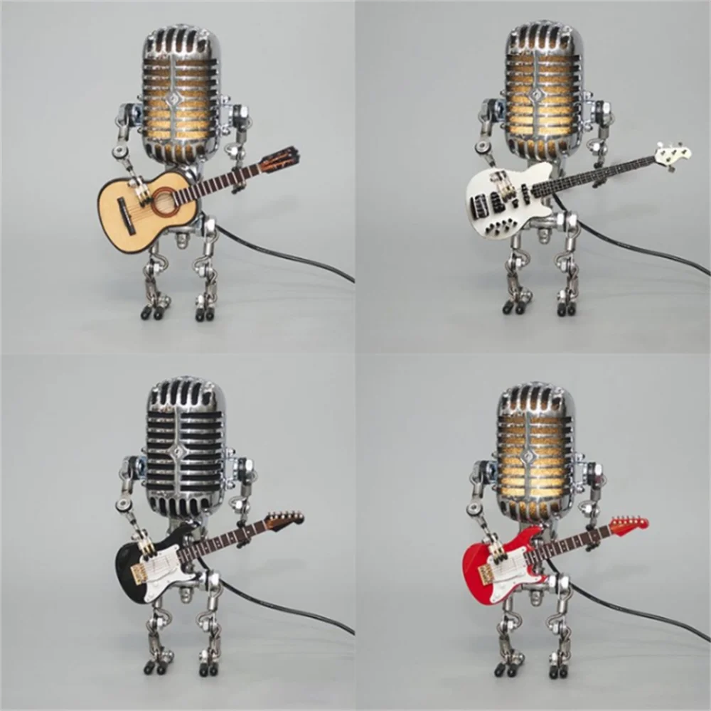 Gitaar Lamp Met Robot Design Uniek