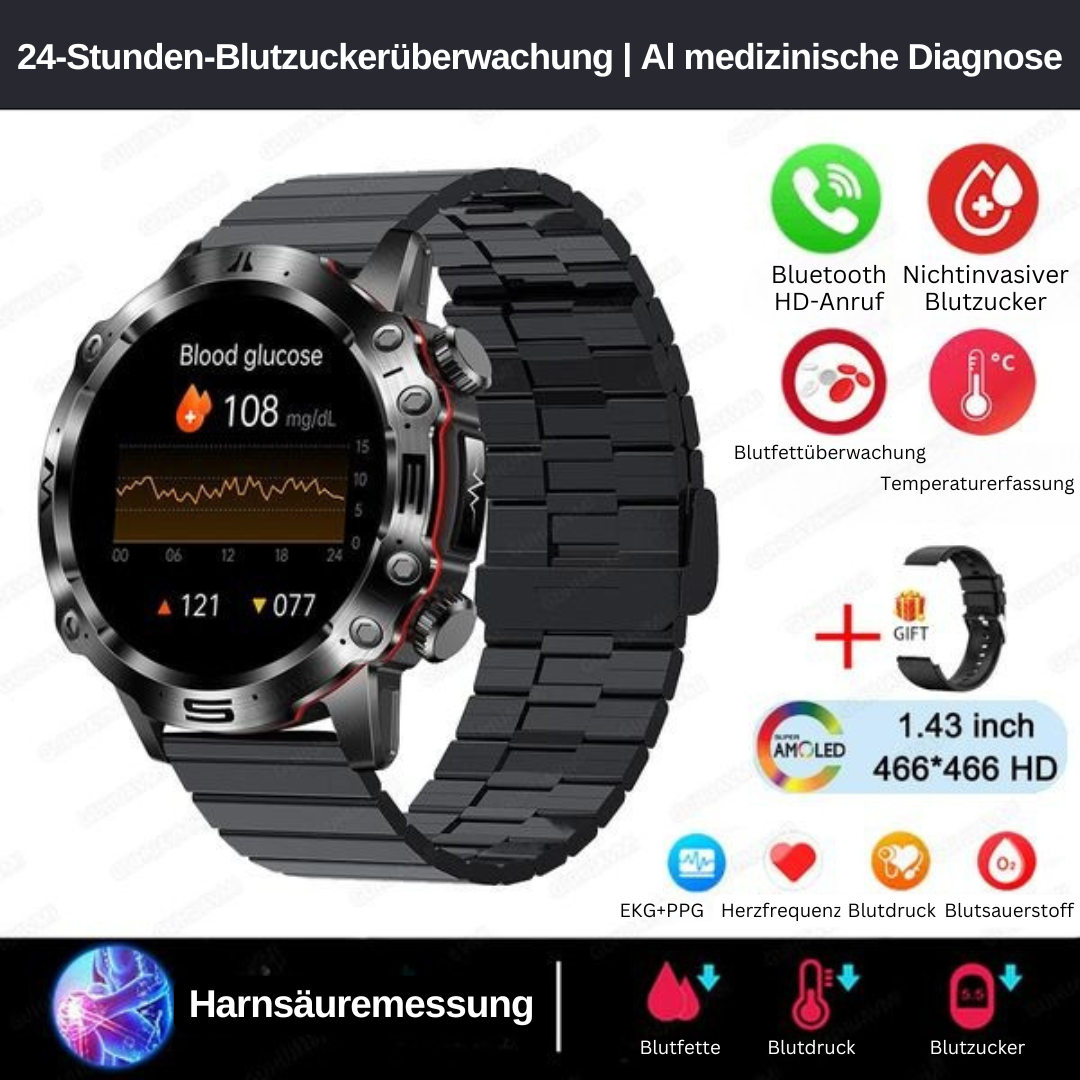 Gezondheidsmonitor met Glucose en ECG Meting