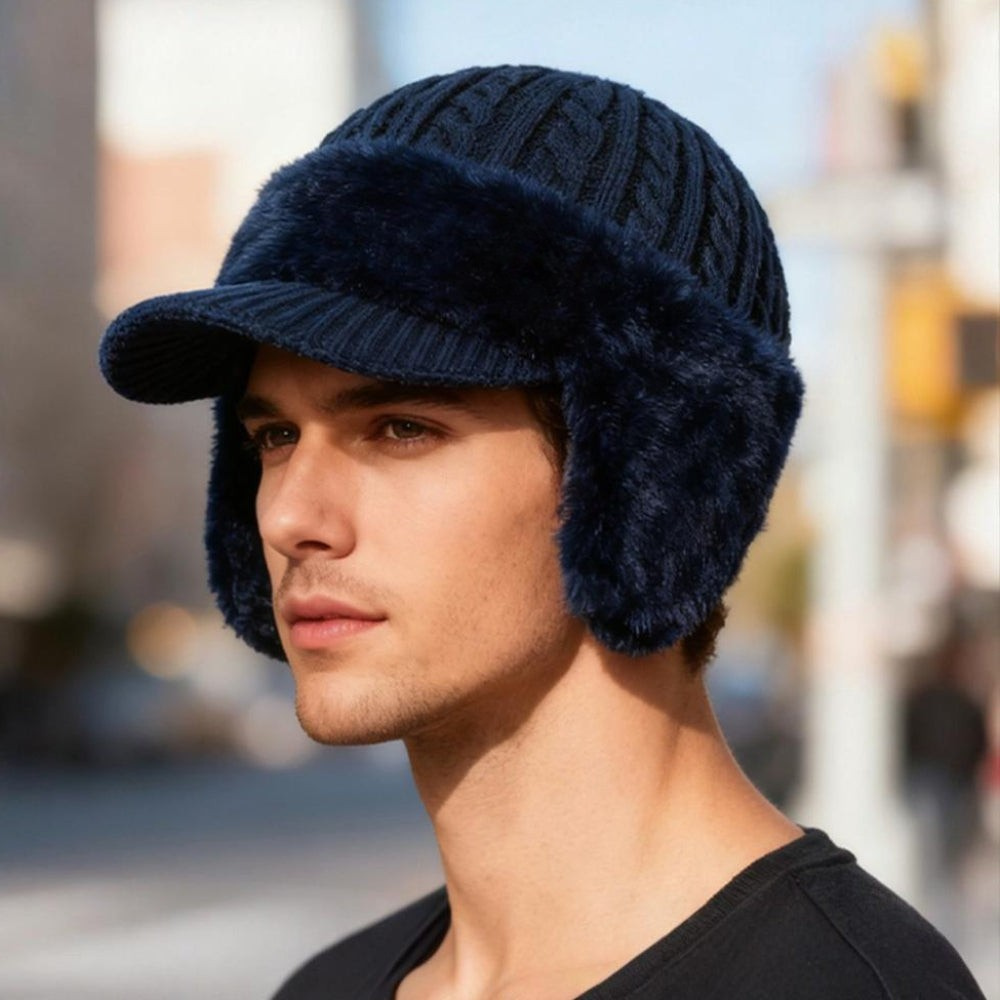 Warmste Gebreide Muts met Oorflappen voor Outdoor