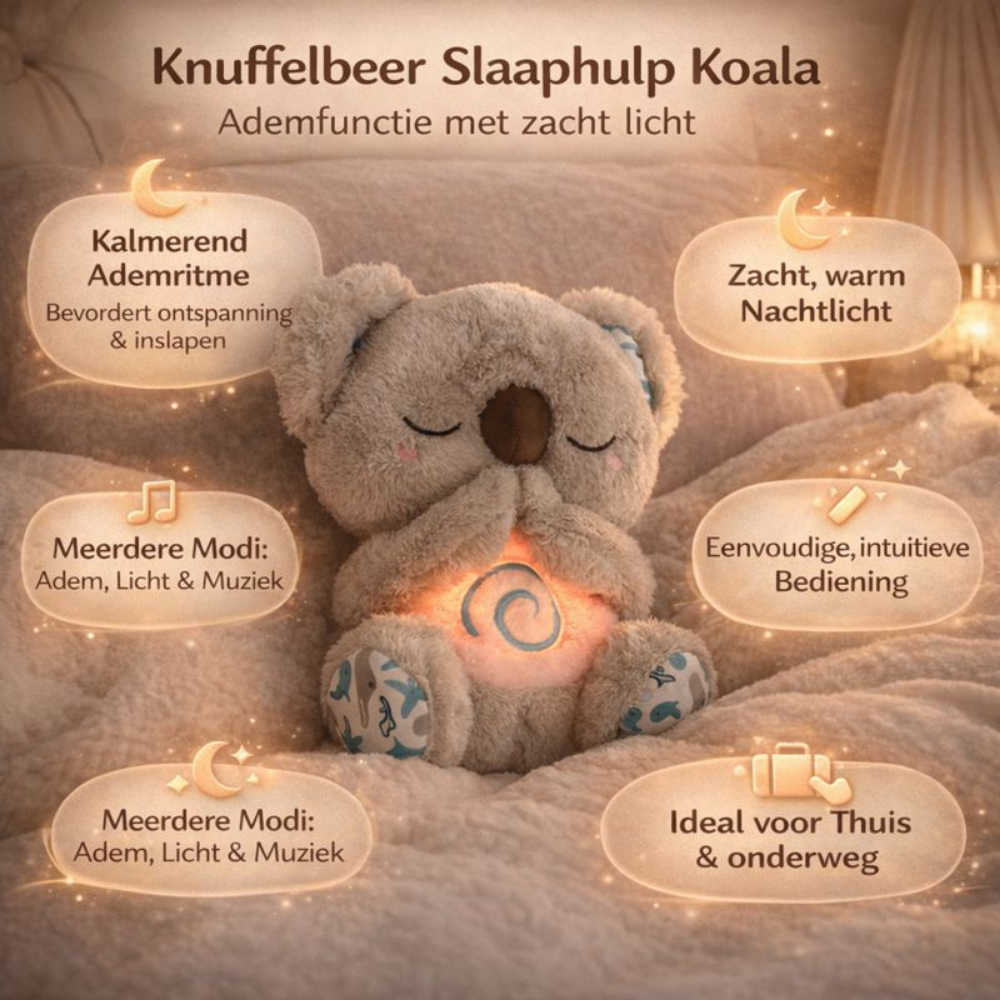 Koala Nachtlampje met Ademfunctie voor Baby's en Kinderen