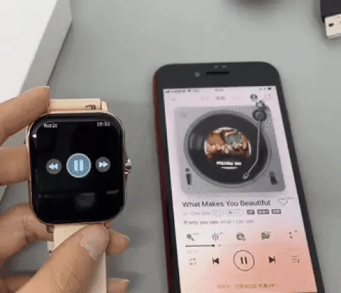 Smartwatch met Hartslagmeter en IP68 Waterproof voor Sporters