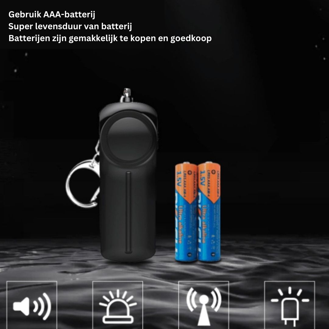 Noodalarm Sleutelhanger met Alarmfunctie