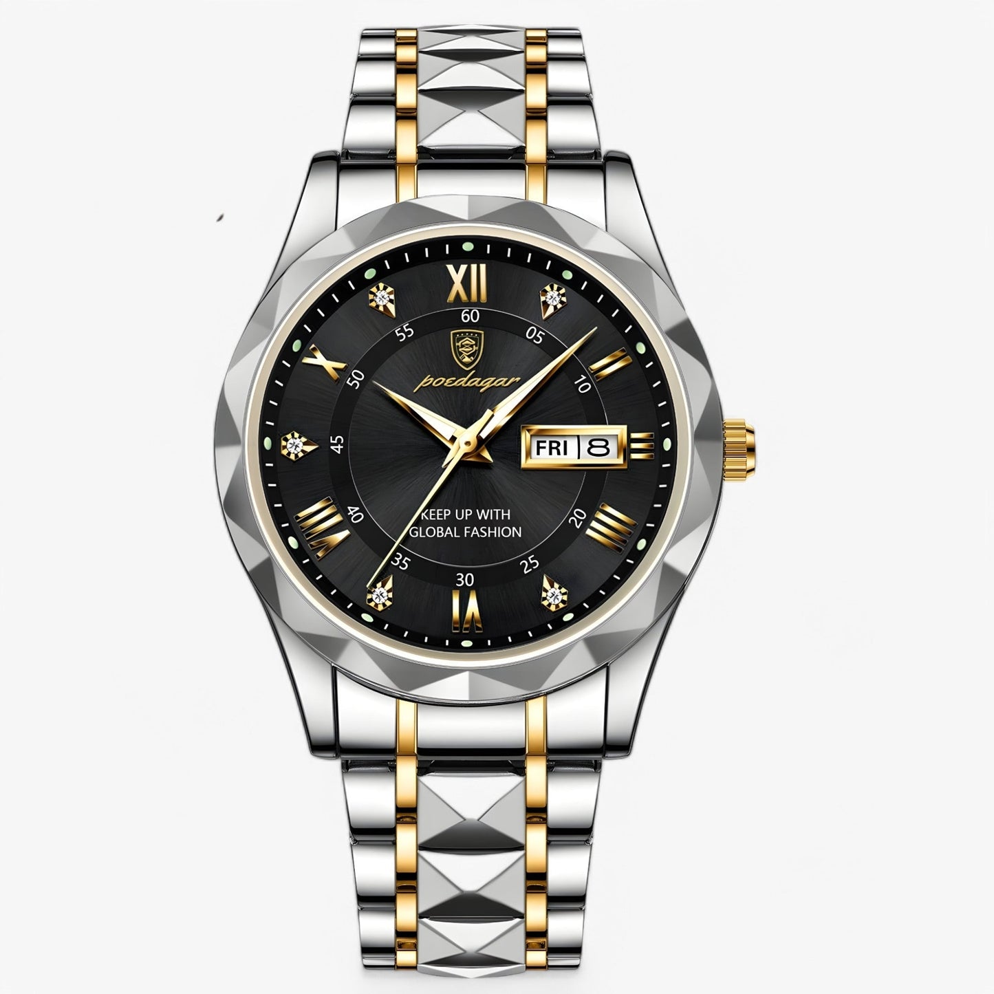 Mannen Horloge Livio Luxe Lederen Band