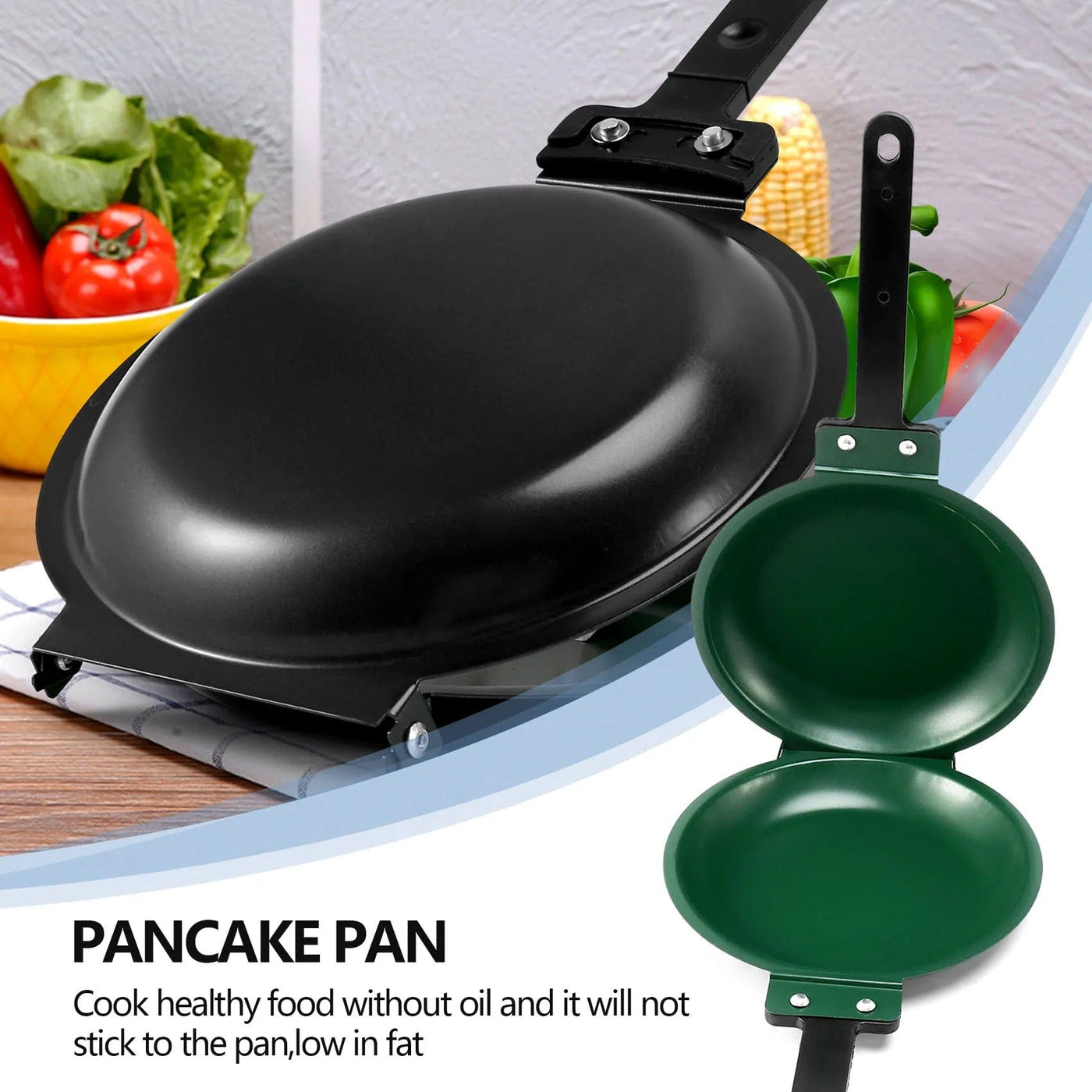 Dubbelzijdige Anti-aanbakpan voor Perfect Koken