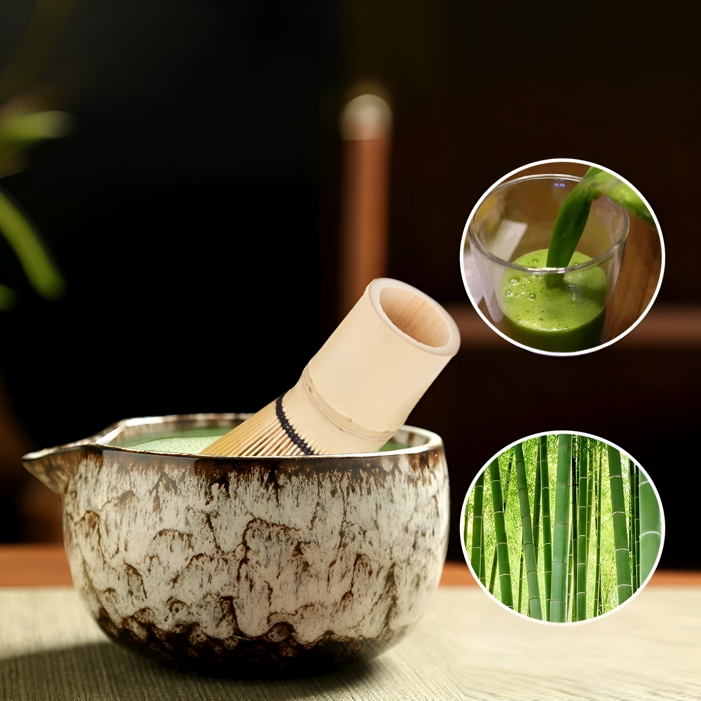 Matcha Theeset Keramiek 6-delig Traditioneel Japans Design