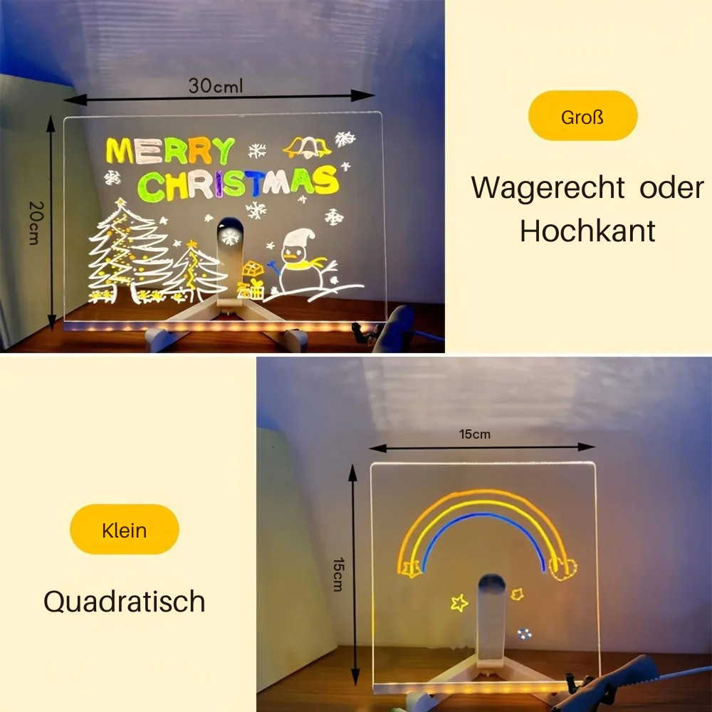 LED Tekenbord voor Kinderen en Volwassenen met Kleurende Lichten