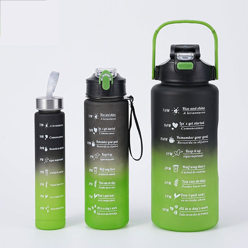 Waterfles met Maatverdeling en Motivatie Opschrift