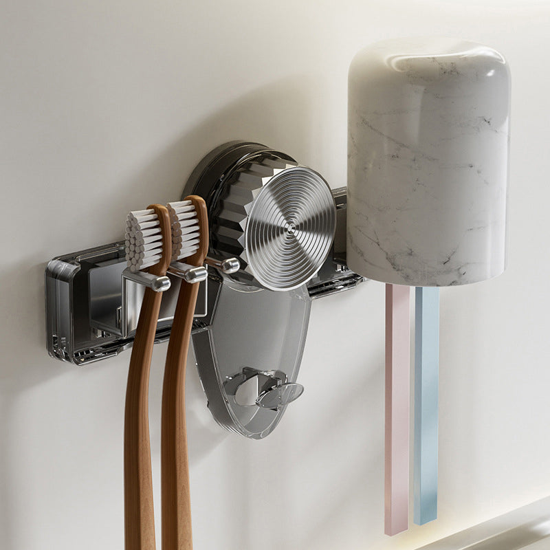 Tandenborstelrek 4-Vak met Sterke Vacuümzuiging Elegant Design