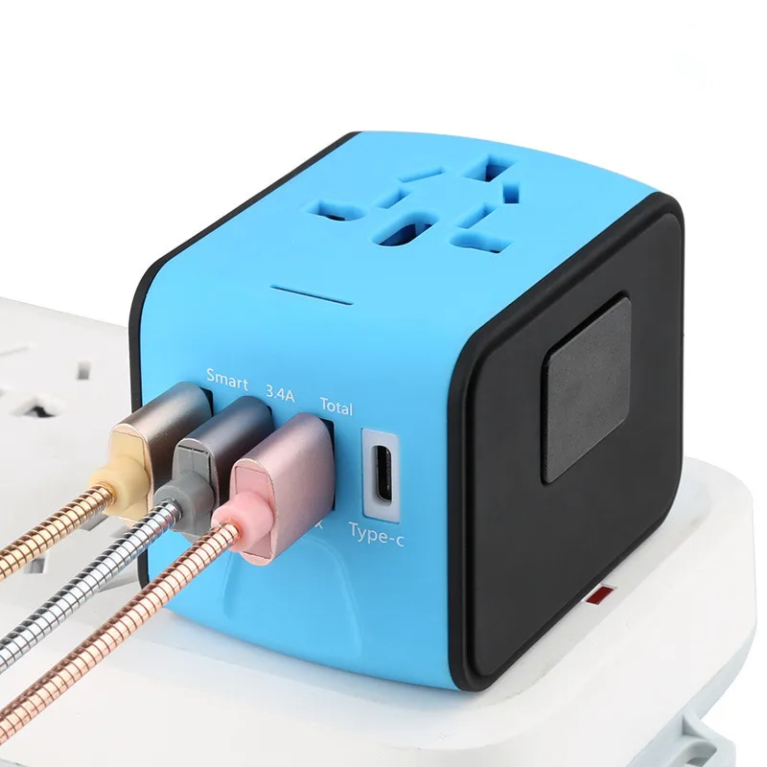 Variant image for PowerHub™ – Universele Reisadapter met 4 USB-Poorten en Veiligheid-1