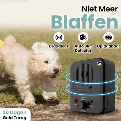 Hondengeblaf Verstiller - Ultrasone Blaasapparaat Waterdicht 15m Bereik - Velinix