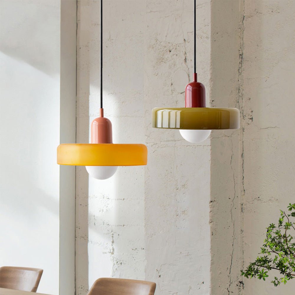 Kleurrijke Hanglamp Modern Glazen Design voor Woonkamer - Velinix