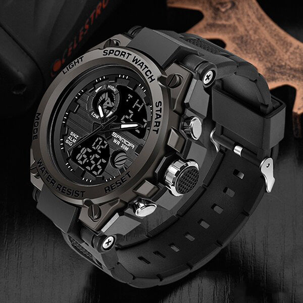 Militair Horloge voor Heren met Leerband