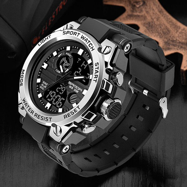 Militair Horloge voor Heren met Leerband