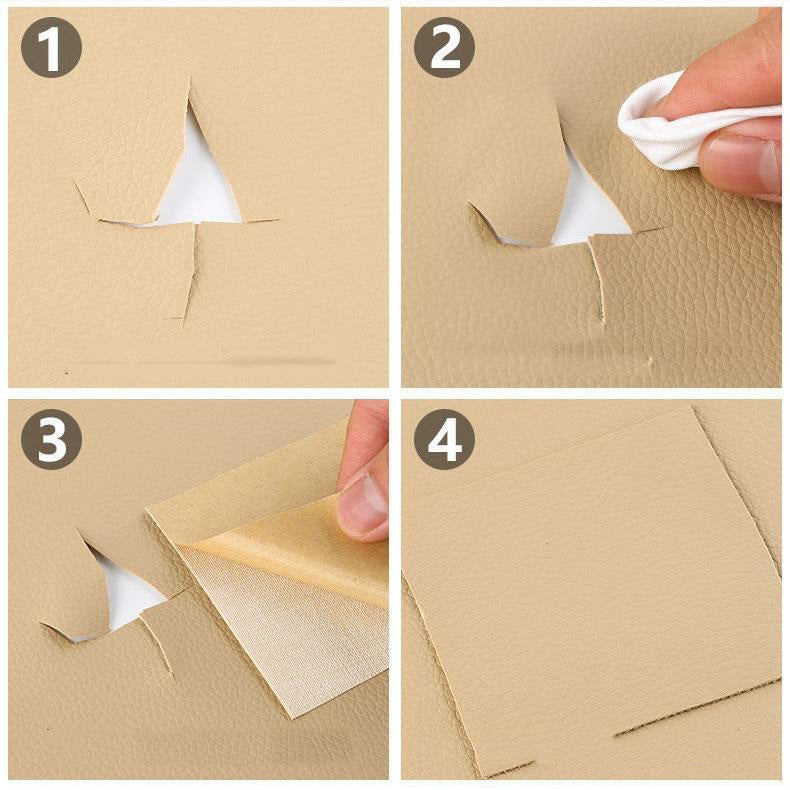 Leren Reparatiepatch Zelfklevend Waterdicht PU