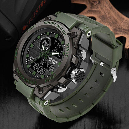 Militair Horloge voor Heren met Leerband