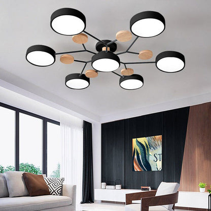 Ronde LED Plafondlamp Modern Woonkamer Lamp Dimbaar